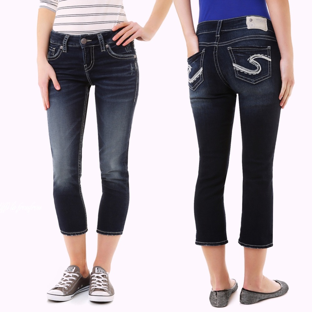 Silver Capri jeans